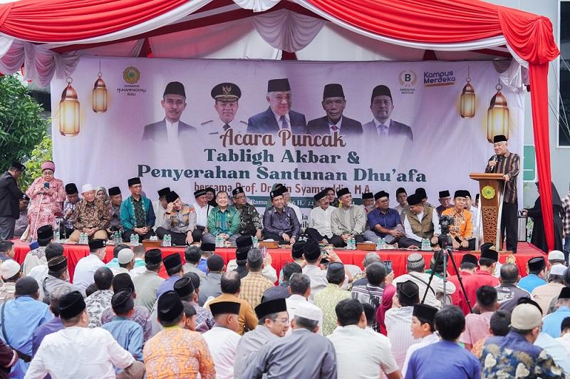 Ribuan Orang Hadiri Tablig Akbar Umri, Din Syamsuddin: 4 Harapan Allah pada Hamba